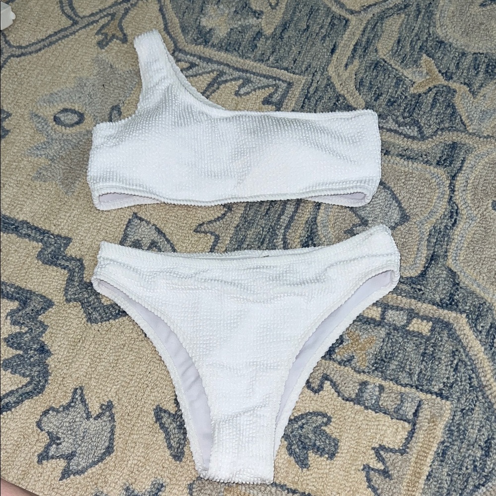 White bikini set